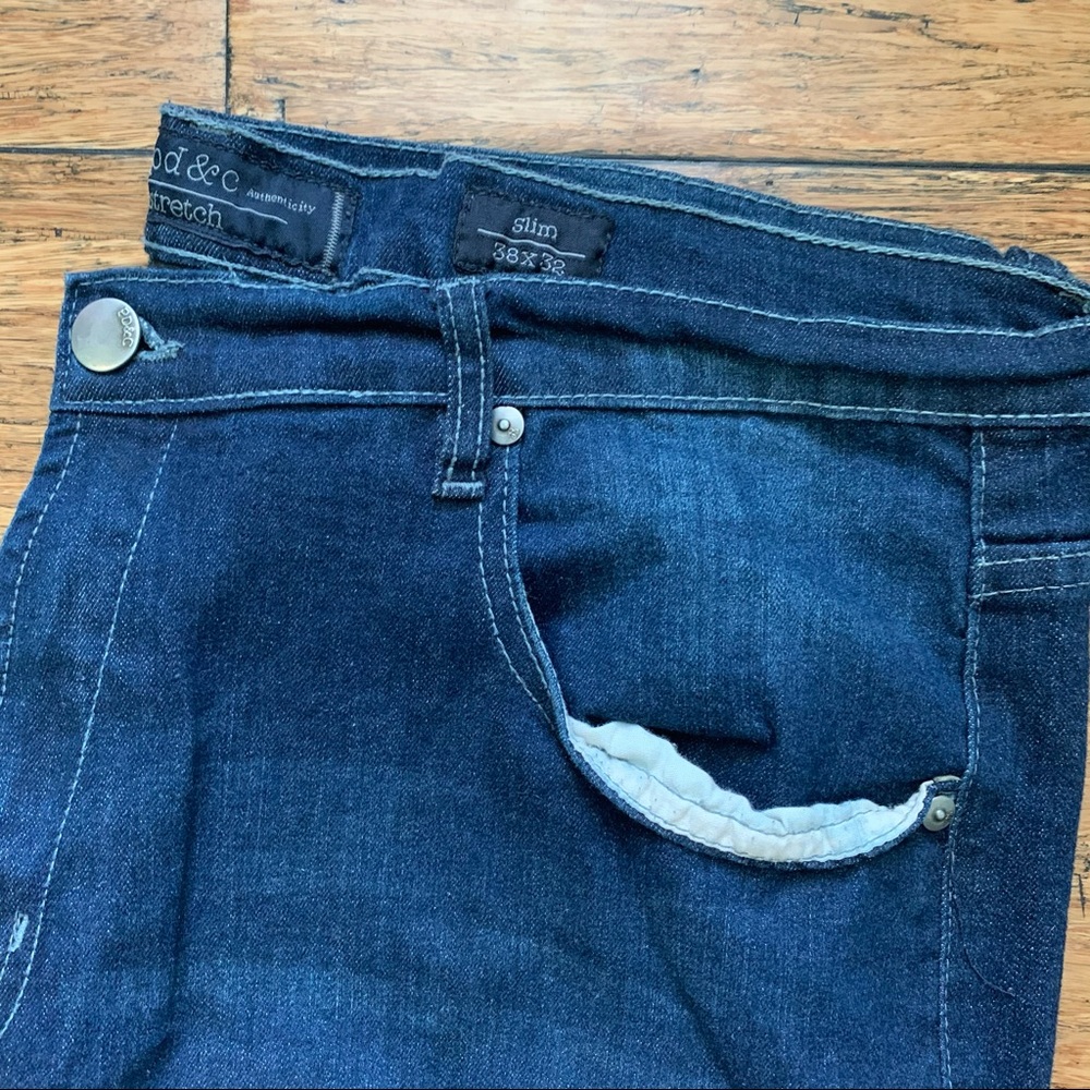 Two pairs of Men’s PD&C  Dark Wash Slim Blue jeans - Picture 3 of 10